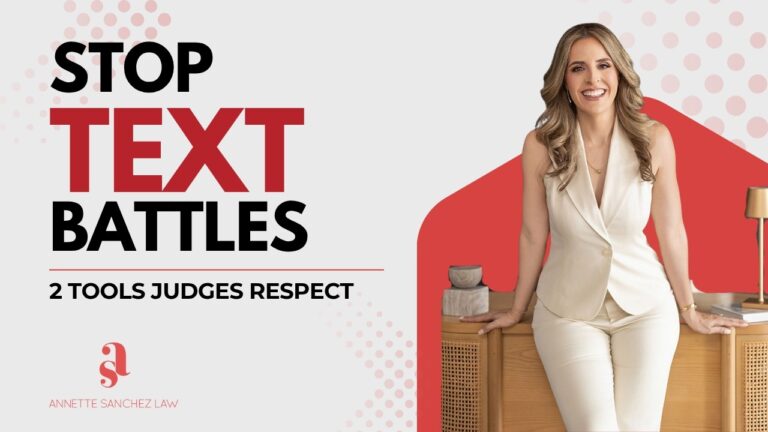 Annette Sanchez, Florida family law attorney, video: Write Like a Judge Is Reading: Calm Texts, Strong Record