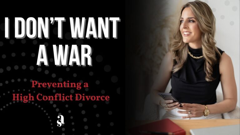 Annette Sanchez explaining how to prevent a high-conflict divorce